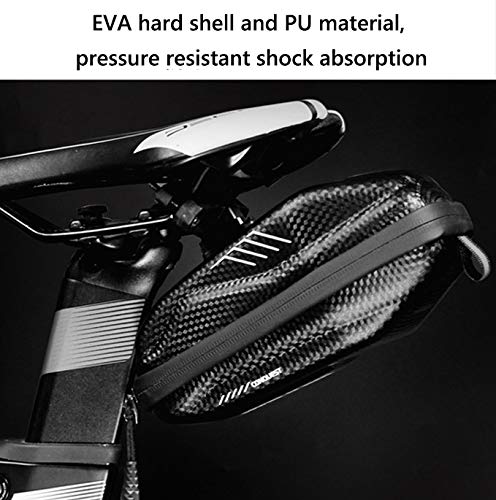 WILD MAN 0.8L Waterproof Fast Release Hard Shell Bike Saddle Bag Under Seat for Mountain Road MTB Bicycle Cycling - Image 2